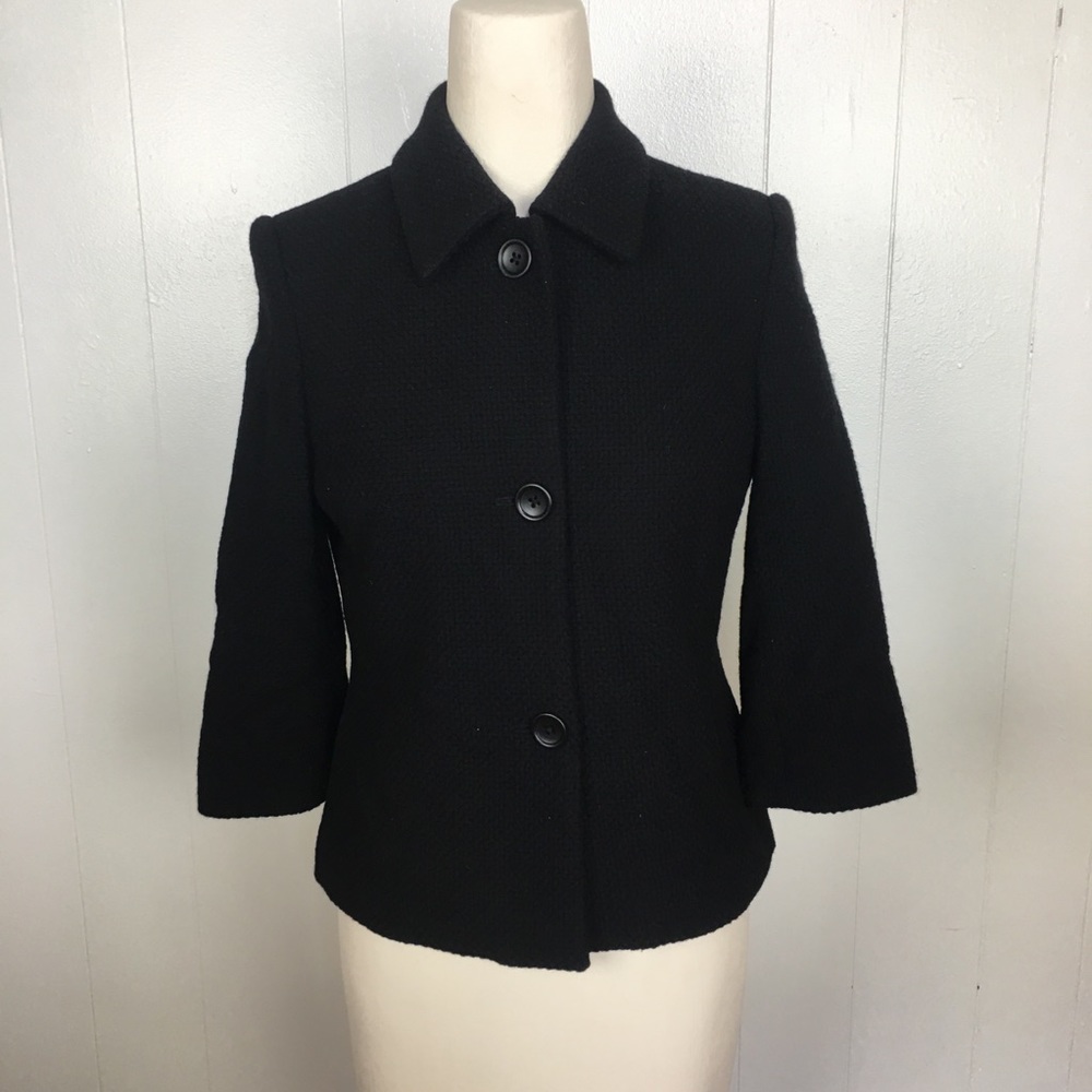 Banana Republic 100% Wool Black Blazer Sz. 6